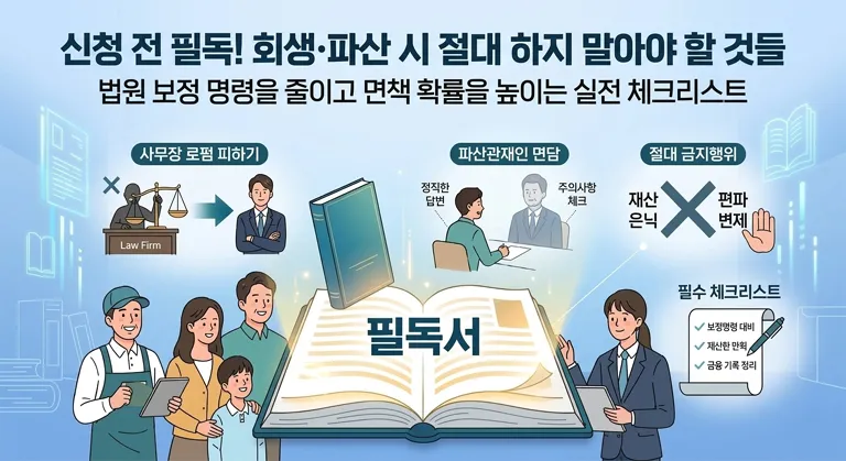 개인회생 · 파산을 고민할때 알아야 할 필독서