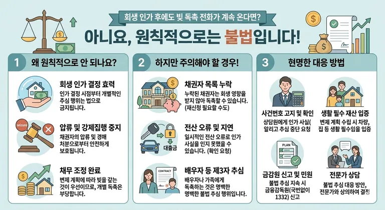 회생 인가 나고 나서도 빚 독촉 전화가 계속 온다면?