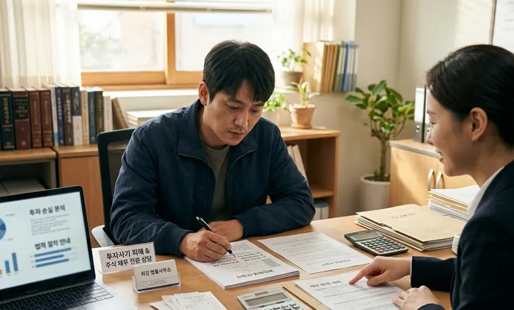 주식투자와 투자사기 피해로 증가한 채무, 개인회생 진행 사례
